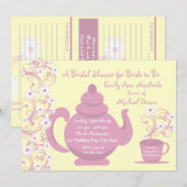 Tee-Party-Brautparty- und Kochkarten (Vorne/Hinten)