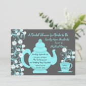 Tee-Party-Brautparty- und Kochkarten (Stehend Vorderseite)