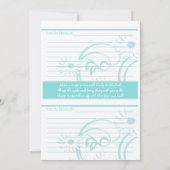 Tee-Party-Brautparty- und Kochkarten (Rückseite)