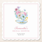 Tee-Party-Brautparty Untersetzer (Vorderseite)