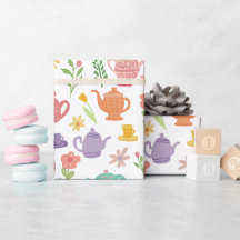 Tee Party Bridal Ostern Frühling Blumenkolorieren