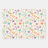 Tee Party Bridal Ostern Frühling Blumenkolorieren Geschenkpapier Set (Vorderseite 3)