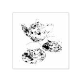 Tee-Party-Briefmarke Gummistempel (Prägung)