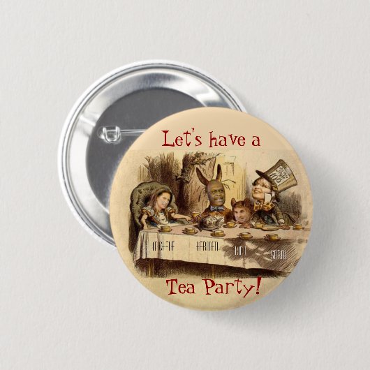 Tee-Party Button (Vorne & Hinten)
