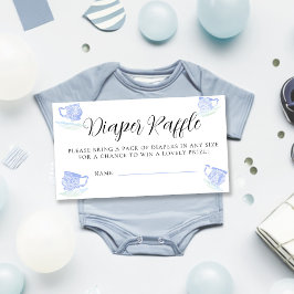 Tee-Party China Schnürsenkel Kinderdusche Windelwi Begleitkarte