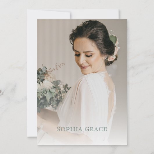 Tee Party Cream Taupe Beige Luncheon Brautparty Einladung (Rückseite)