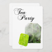 Tee-Party-Doppelbelastung Einladung (Vorne/Hinten)