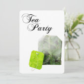 Tee-Party-Doppelbelastung Einladung (Stehend Vorderseite)
