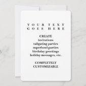 Tee-Party-Doppelbelastung Einladung (Rückseite)