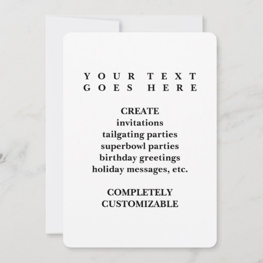 Tee-Party-Doppelbelastung Einladung (Rückseite)