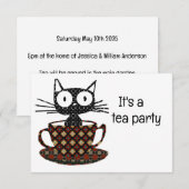 Tee-Party Einladung (Vorne/Hinten)