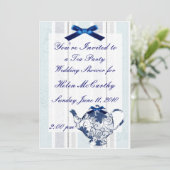 Tee-Party Einladung (Stehend Vorderseite)