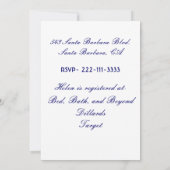 Tee-Party Einladung (Rückseite)