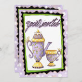 Tee-Party - Einladung (Vorne/Hinten)