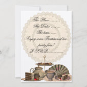 Tee-Party - Einladung (Rückseite)