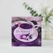 Tee-Party Einladung (Stehend Vorderseite)