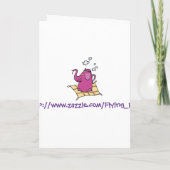 Tee-Party Einladung: Elefantentee Kettle Einladung (Rückseite)