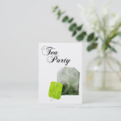 Tee-Party Einladungen (Stehend Vorderseite)