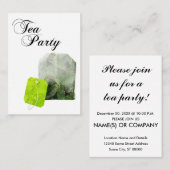 Tee-Party Einladungen (Vorne/Hinten)