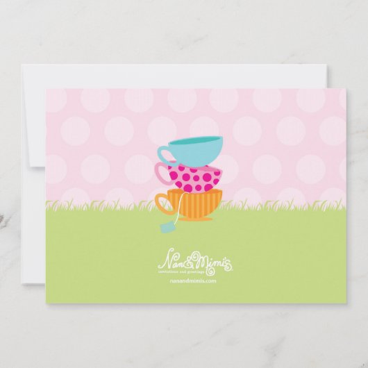 Tee-Party Einladungen (Rückseite)