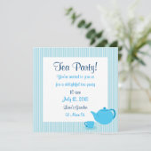 Tee-Party Einladungen (Stehend Vorderseite)
