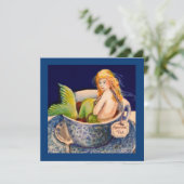 Tee-Party Einladungen der Meerjungfrau-II (Stehend Vorderseite)