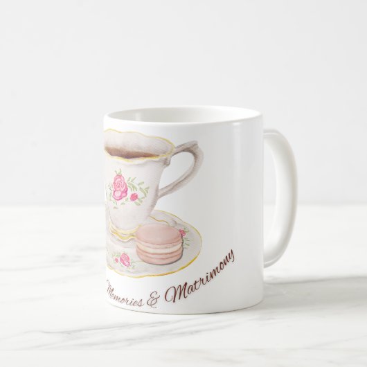 Tee Party Elegantes Brautparty Bachelorette Kaffeetasse (VorderseiteRechts)