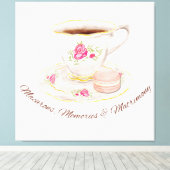 Tee Party Elegantes Brautparty Bachelorette Leinwanddruck (Insitu (Holzboden))