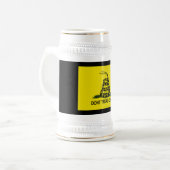 Tee-Party-Flagge Bierglas (Vorderseite Links)
