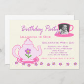 Tee Party/Foto Einladung (Vorne/Hinten)