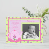 Tee Party/Foto Einladung (Stehend Vorderseite)