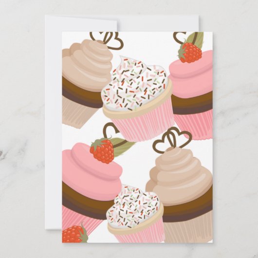 Tee-Party Geburtstagskarte (Rückseite)