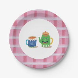 Tee-Party Geburtstagspapierplatte Pappteller