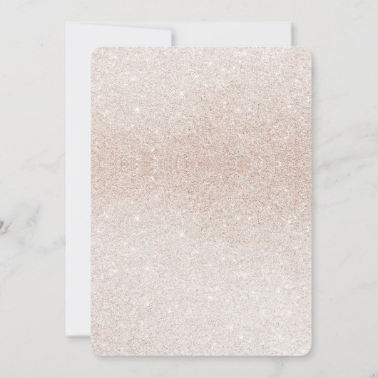 Tee Party Gelbe Wildblumen Glitzer Brautparty Einladung (Rückseite)