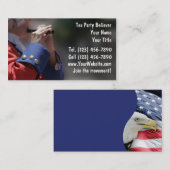 Tee-Party-Geschäfts-Karten Visitenkarte (Vorne/Hinten)