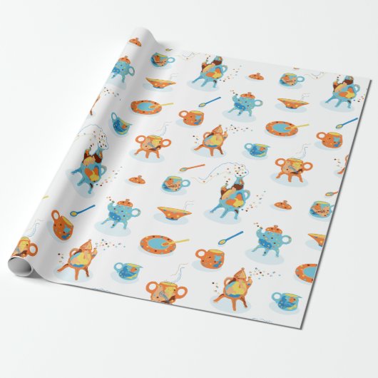 Tee-Party. Geschenkpapier (Ungerollt)