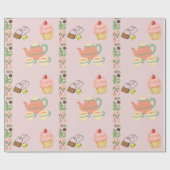 Tee Party Geschenkpapier (Flach)