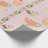 Tee Party Geschenkpapier (Ecke)