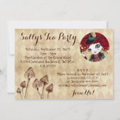 Tee-Party-Gewohnheits-Einladungen Einladung (Rückseite)