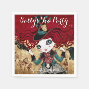 Tee-Party-Gewohnheits-Servietten Serviette