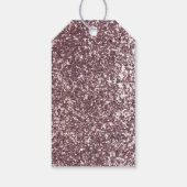 Tee-Party-Glitzer Personalisiert Geschenkanhänger (Rückseite)