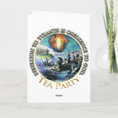 Tee-Party-Grußkarten Karte (Rückseite)