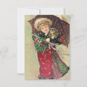 Tee-Party im Oma-Haus zu Weihnachten Einladung