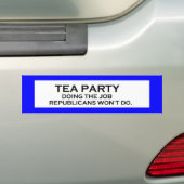 Tee-Party job3 Autoaufkleber (Auf Auto)