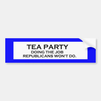 Tee-Party job3 Autoaufkleber
