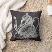 Tee-Party-Kalkboardteekanne Kissen (Decke)