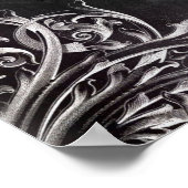 Tee-Party-Kalkboardteekanne Poster (Ecke)