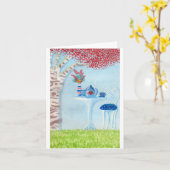 Tee-Party Karte (Gelbe Blume)