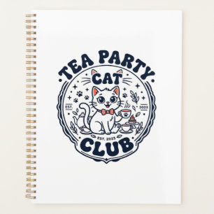 Tee-Party-Katze Haustierliebhaber-Shirt Kunst - Te Planer