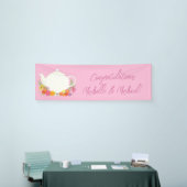 Tee-Party Kinderdusche Teapot Pink Girl Banner (Messeveranstaltung)